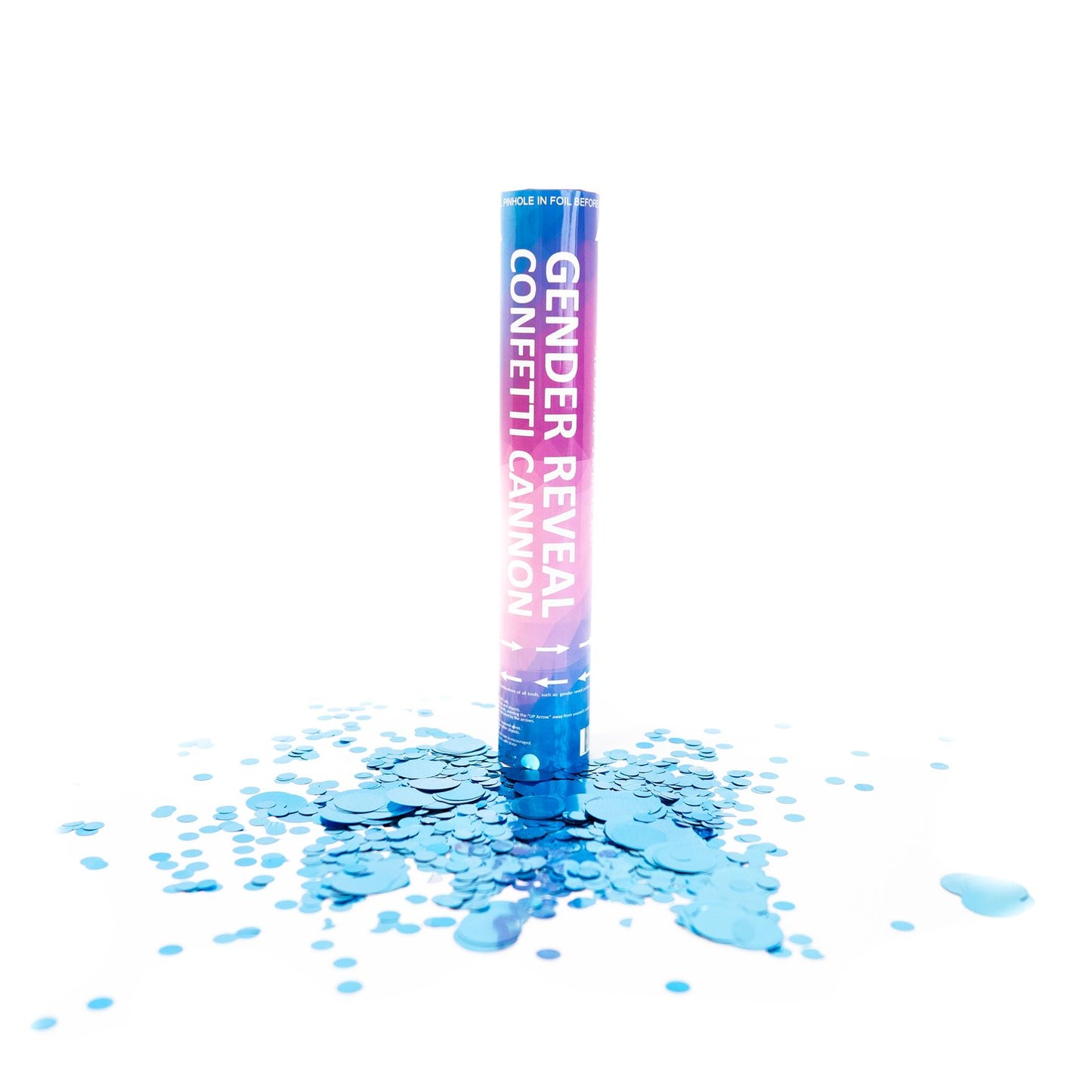 12" Gender Reveal Confetti Cannon - Biodegradable Confetti