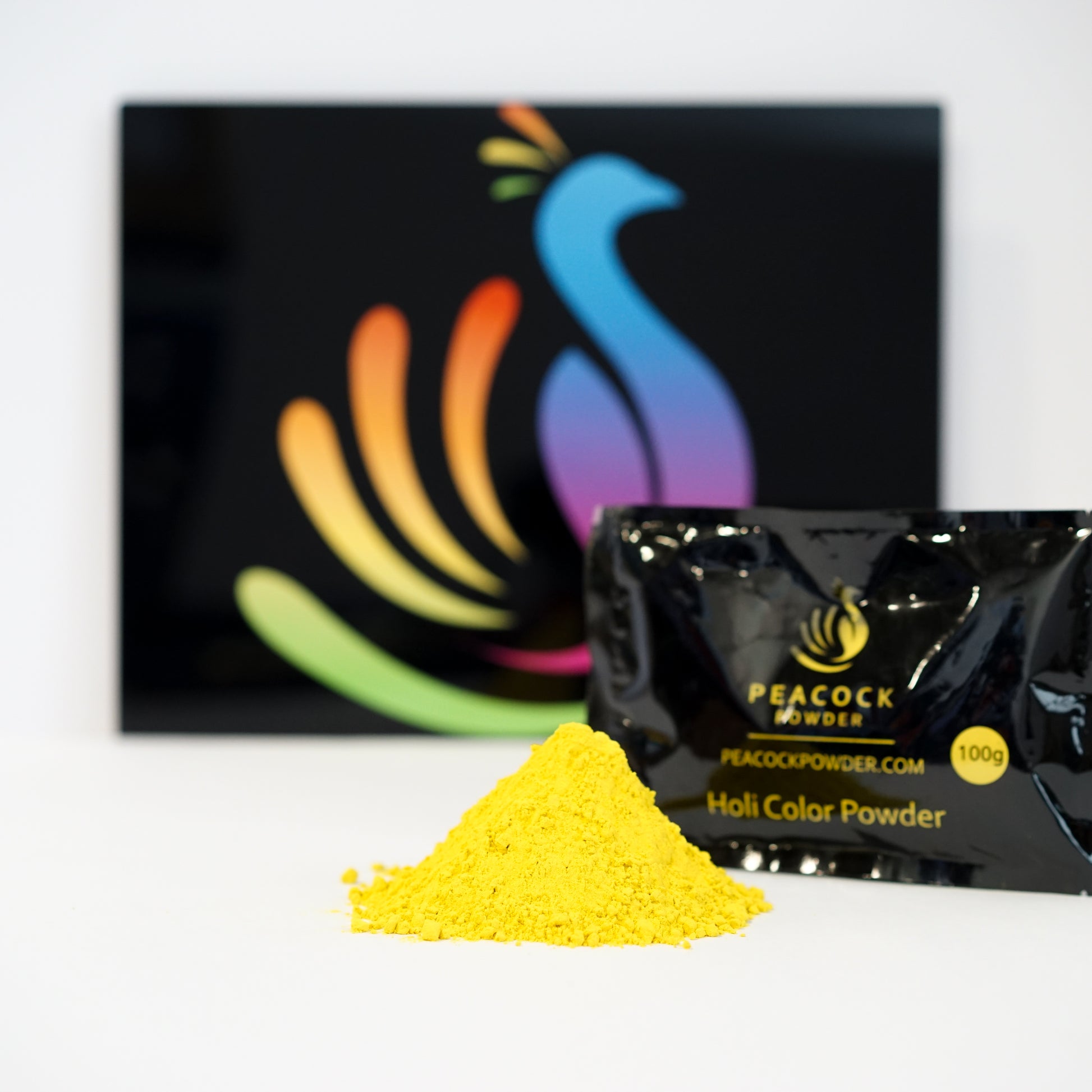yellow color powder holi color powder festival