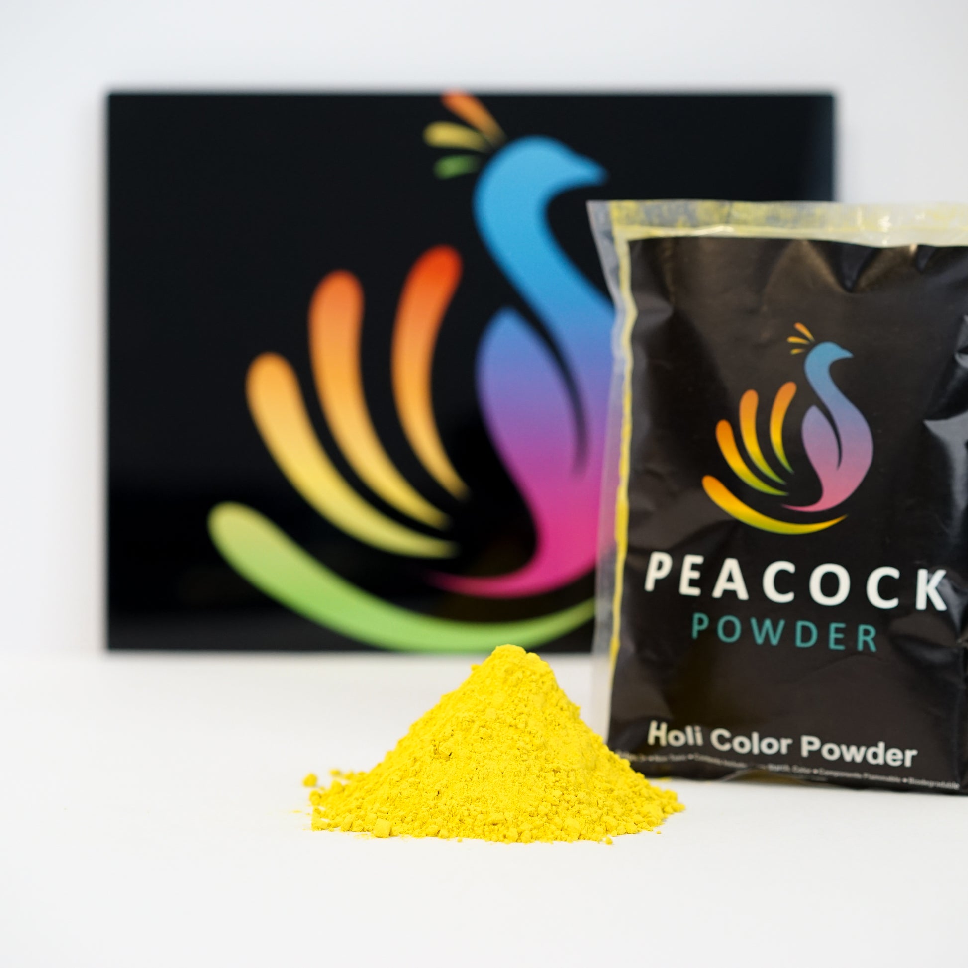 yellow color powder holi color powder festival
