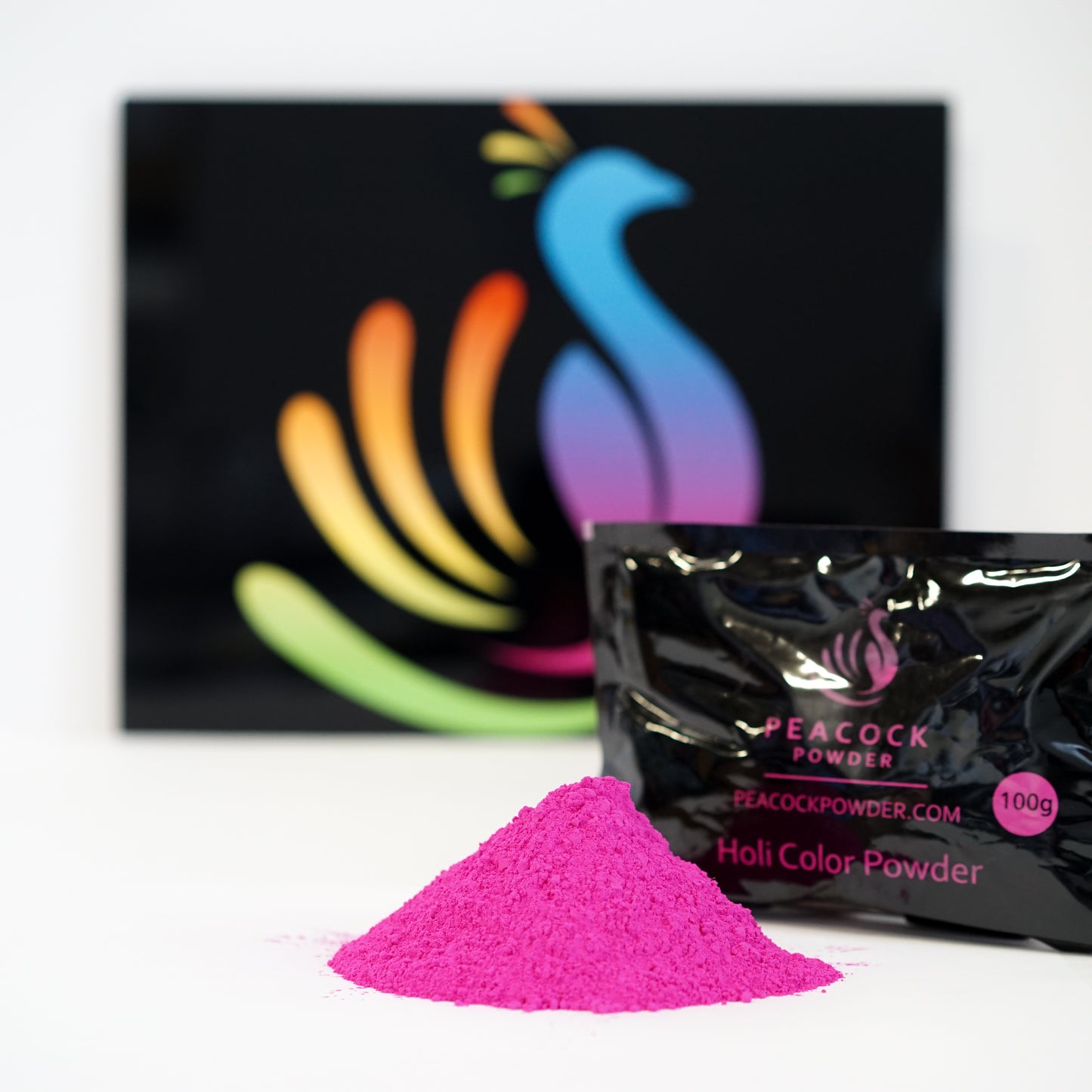 Pink girl gender reveal color powder holi powder