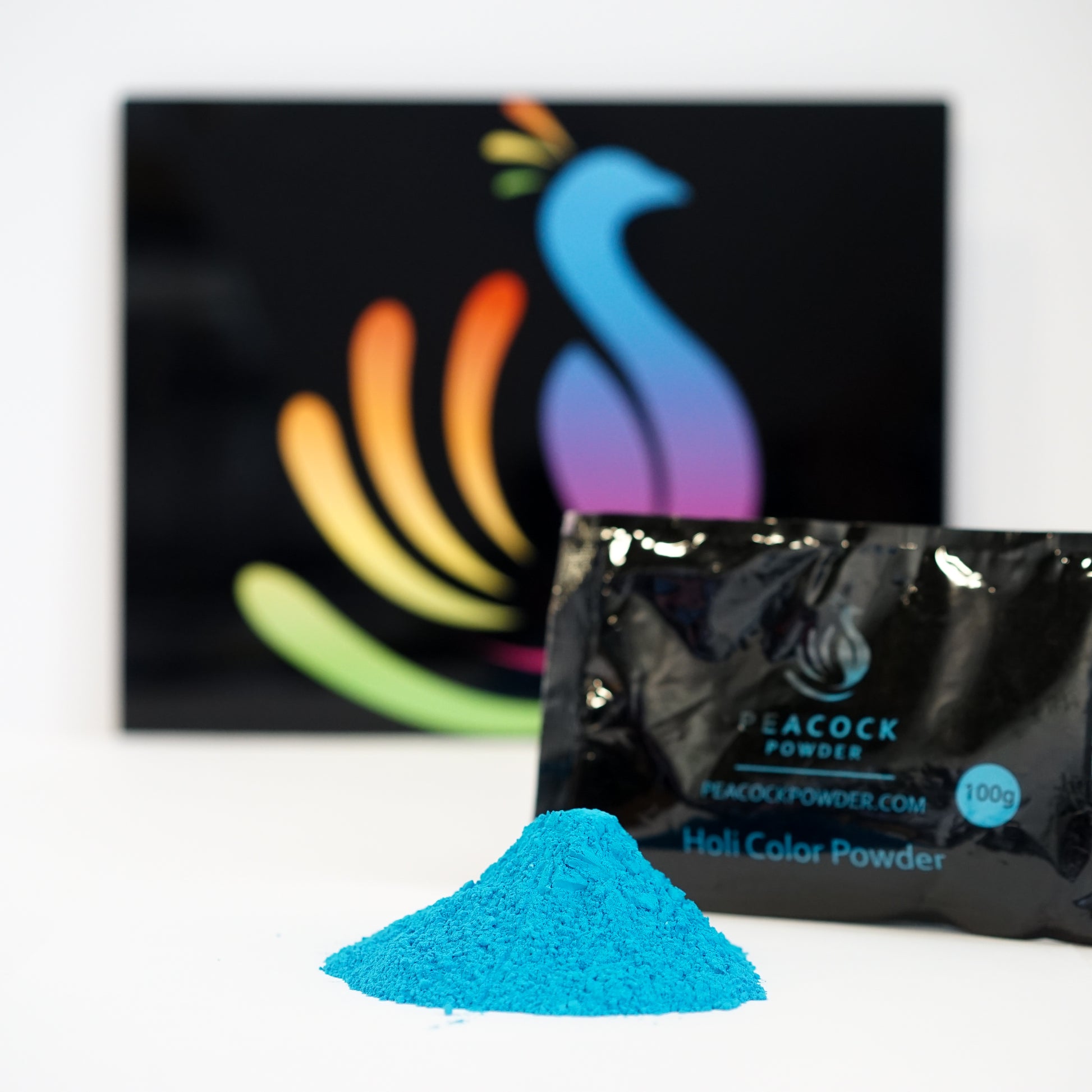 blue boy gender reveal holi color powder