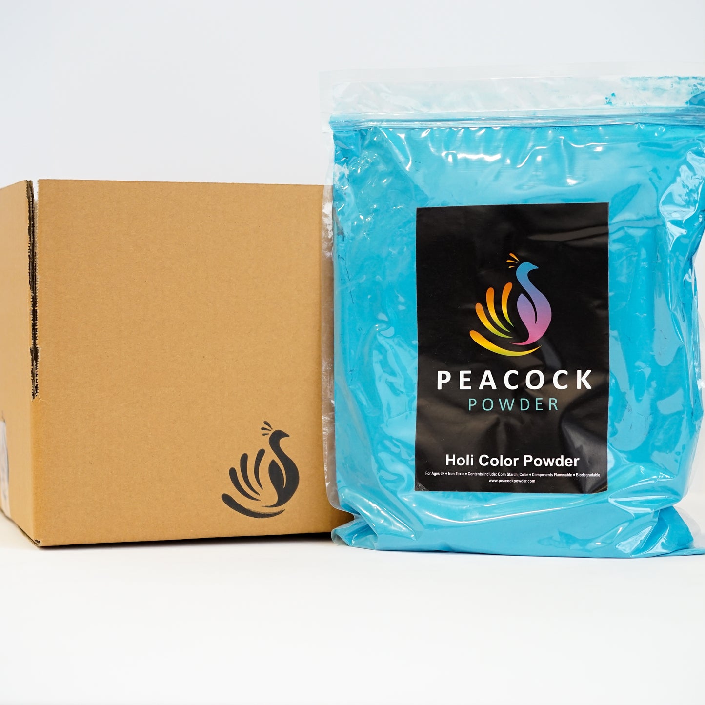 blue boy gender reveal holi color powder