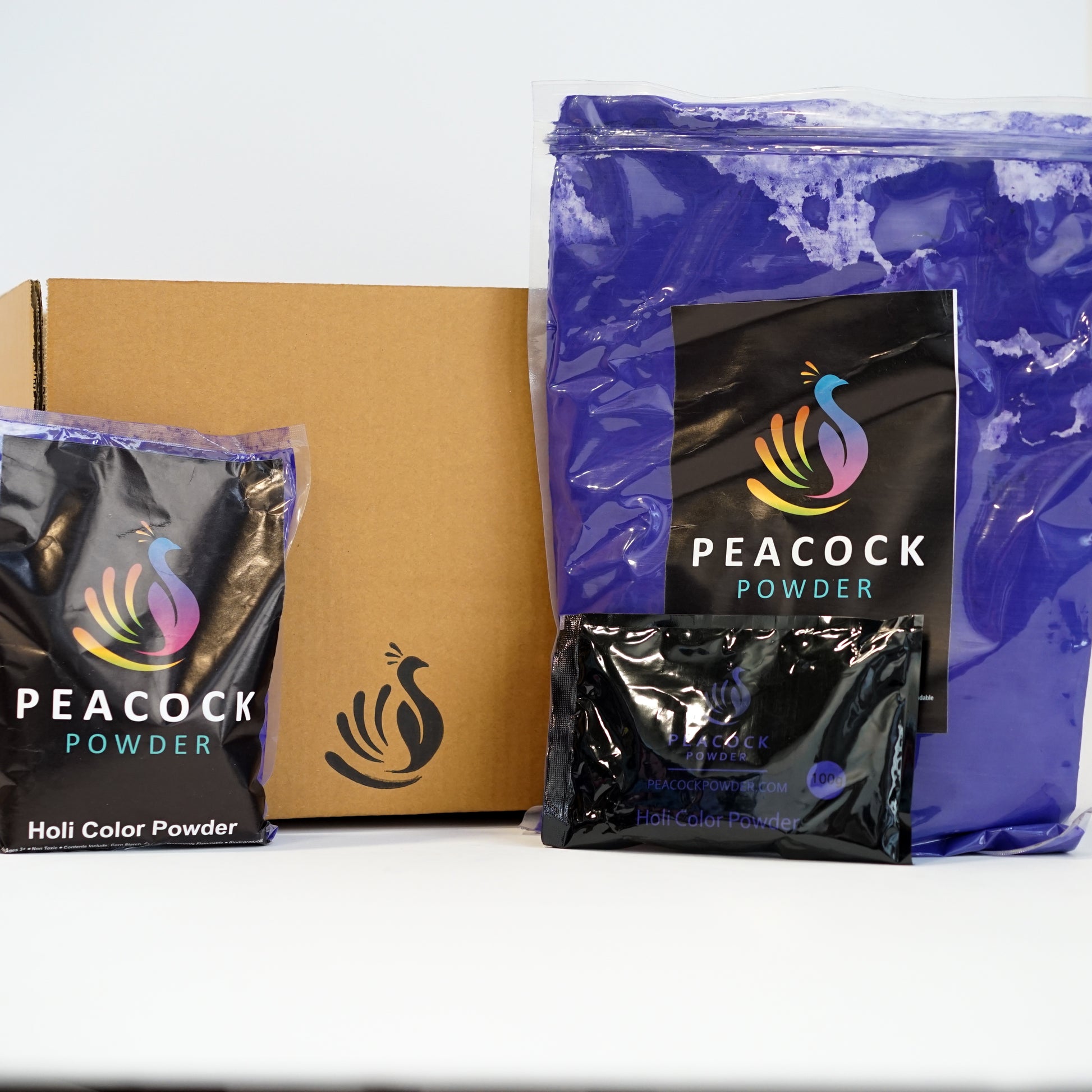 purple color powder holi powder