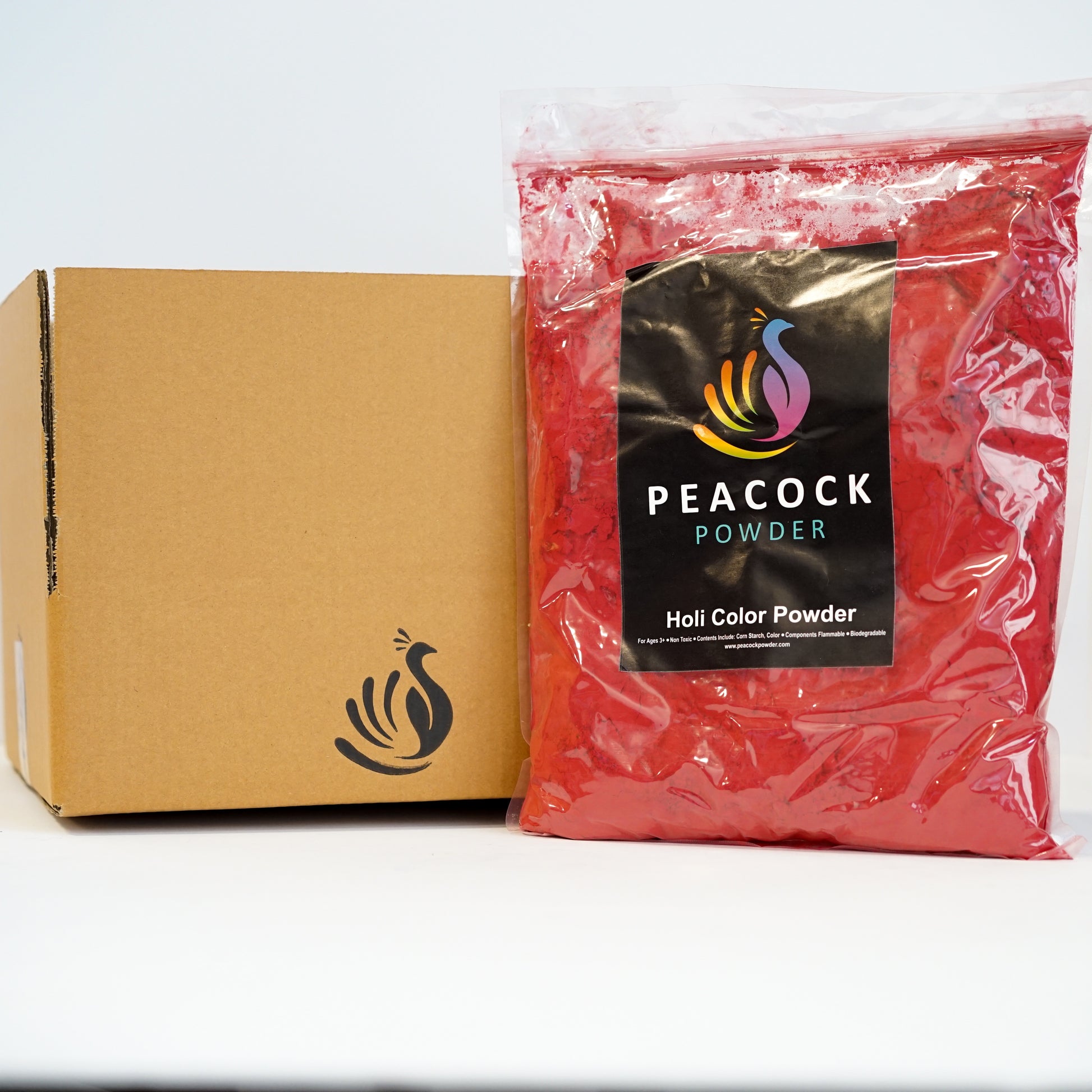 red color powder fun run holi color powder