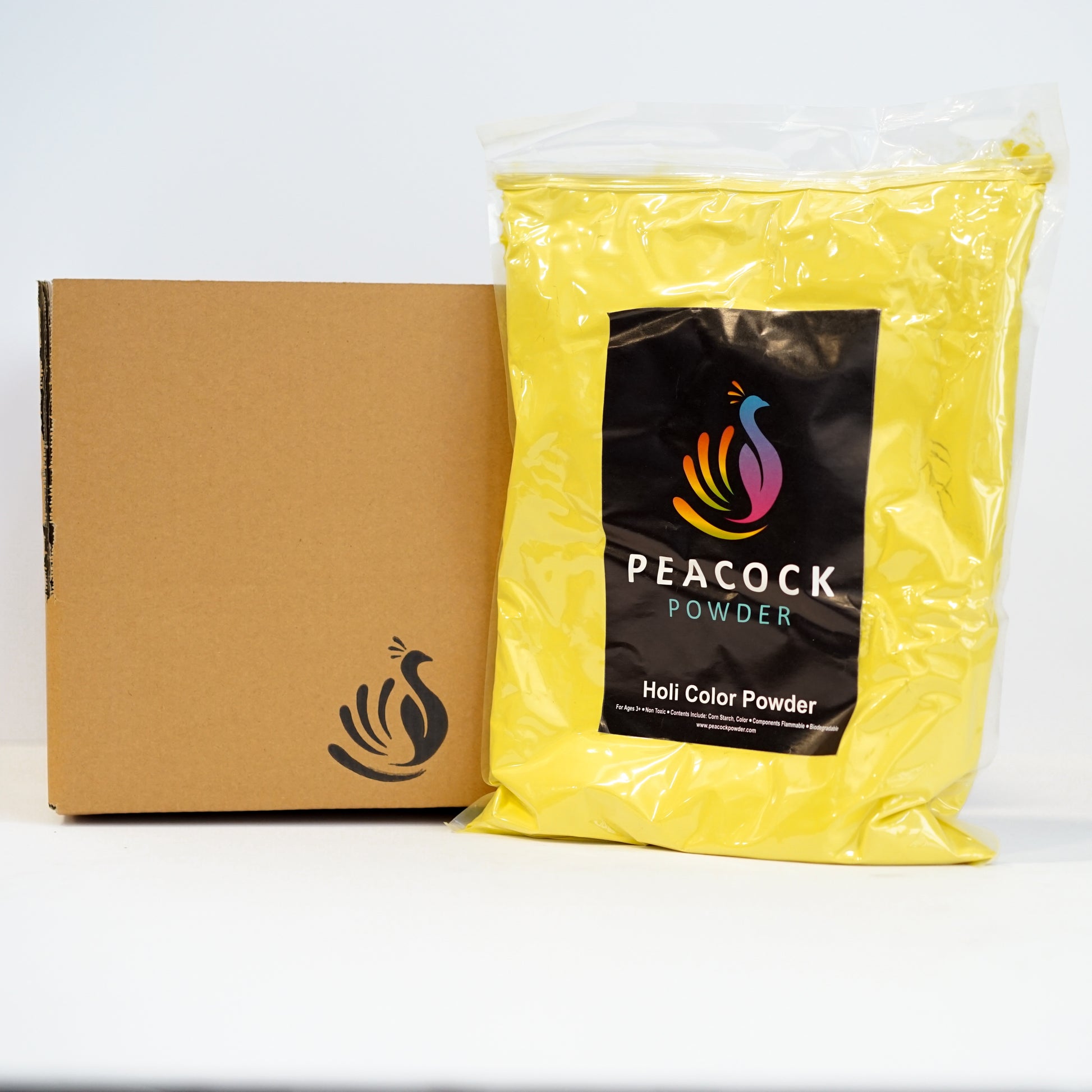 yellow color powder holi color powder festival