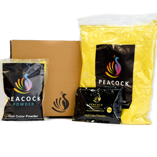 Yellow Premium Holi Color Powder