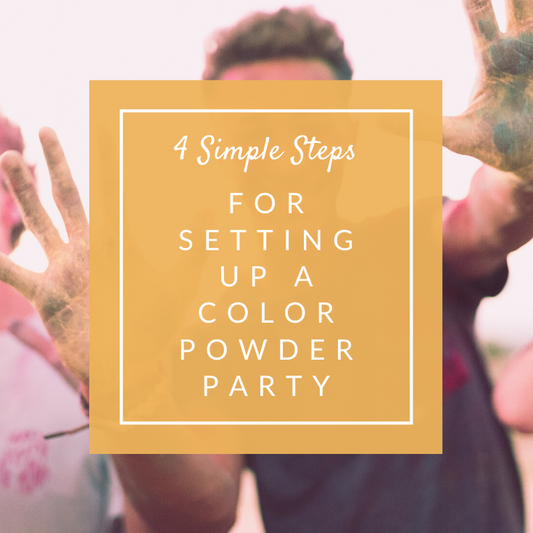 4 Simple Steps for Setting Up a Color Powder Party