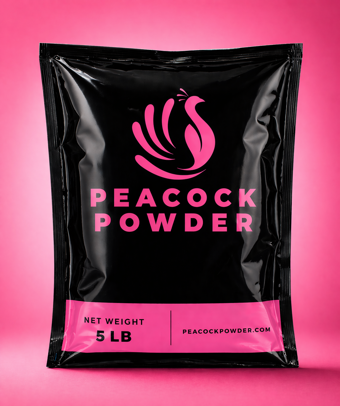 Peacock Powder 5 lb bag of pink color powder for color run fundraisers
