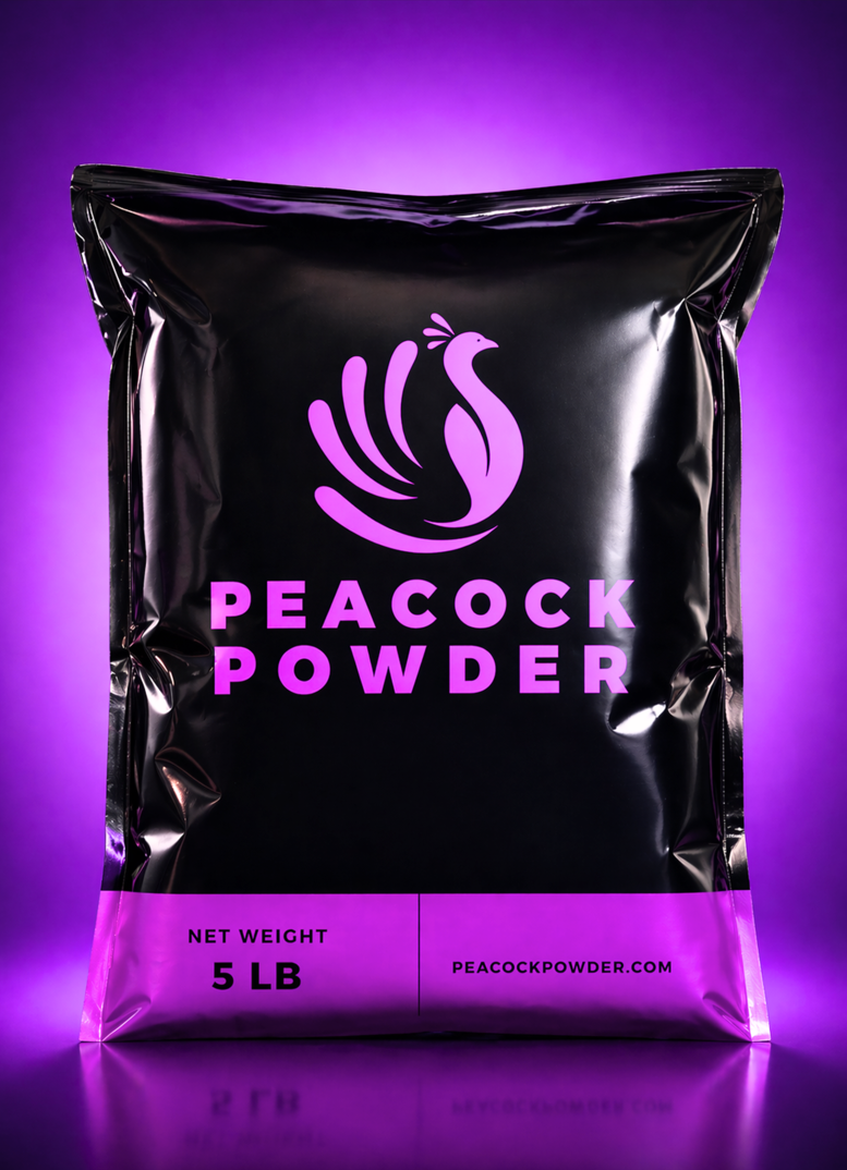 Peacock Powder 5 lb bag of purple color powder for color run fundraisers