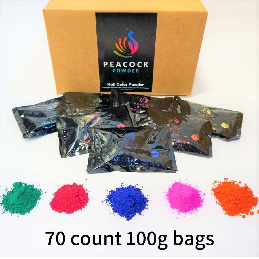 100g Packets - Assorted Color Powder [70 Count]