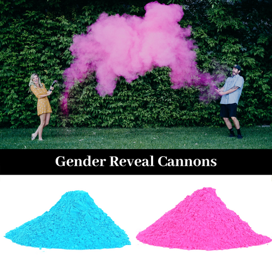 GENDER REVEAL POWDER CANNONS CONFETTI CANNON