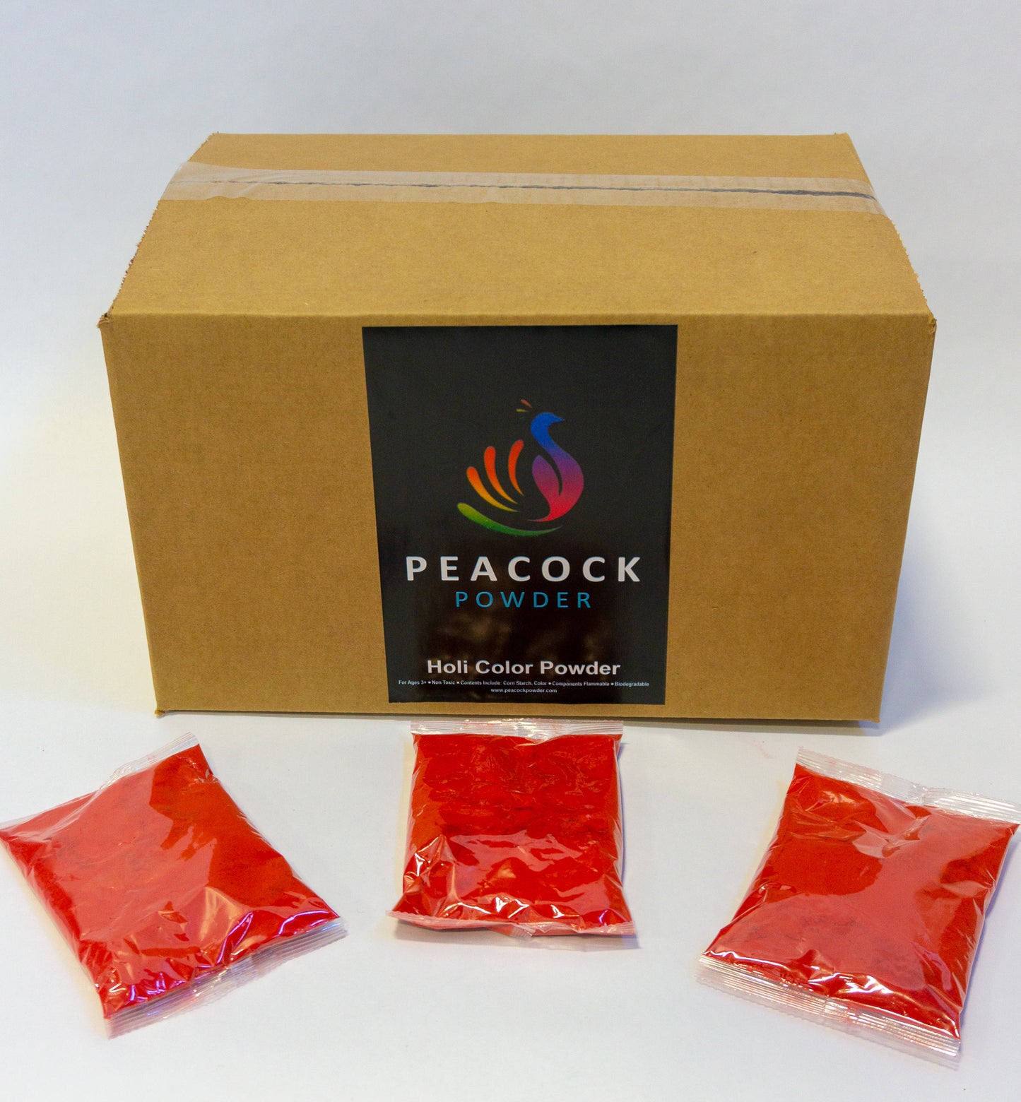 peacock event color festival powder fun run race holi color powder party individual packet