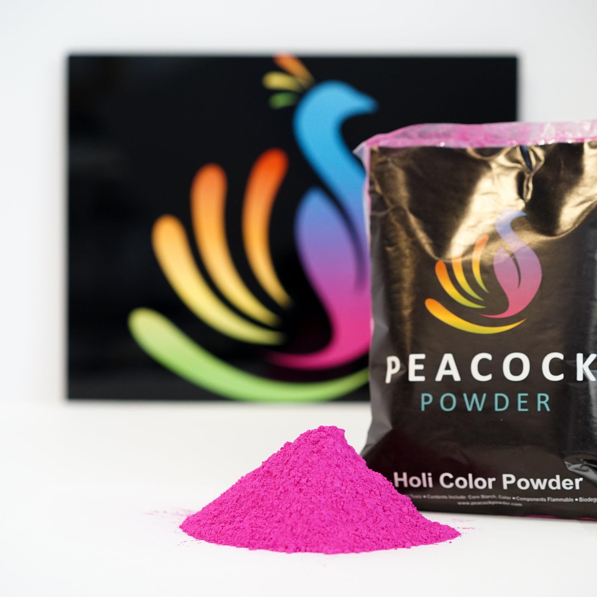 Pink girl gender reveal color powder holi powder
