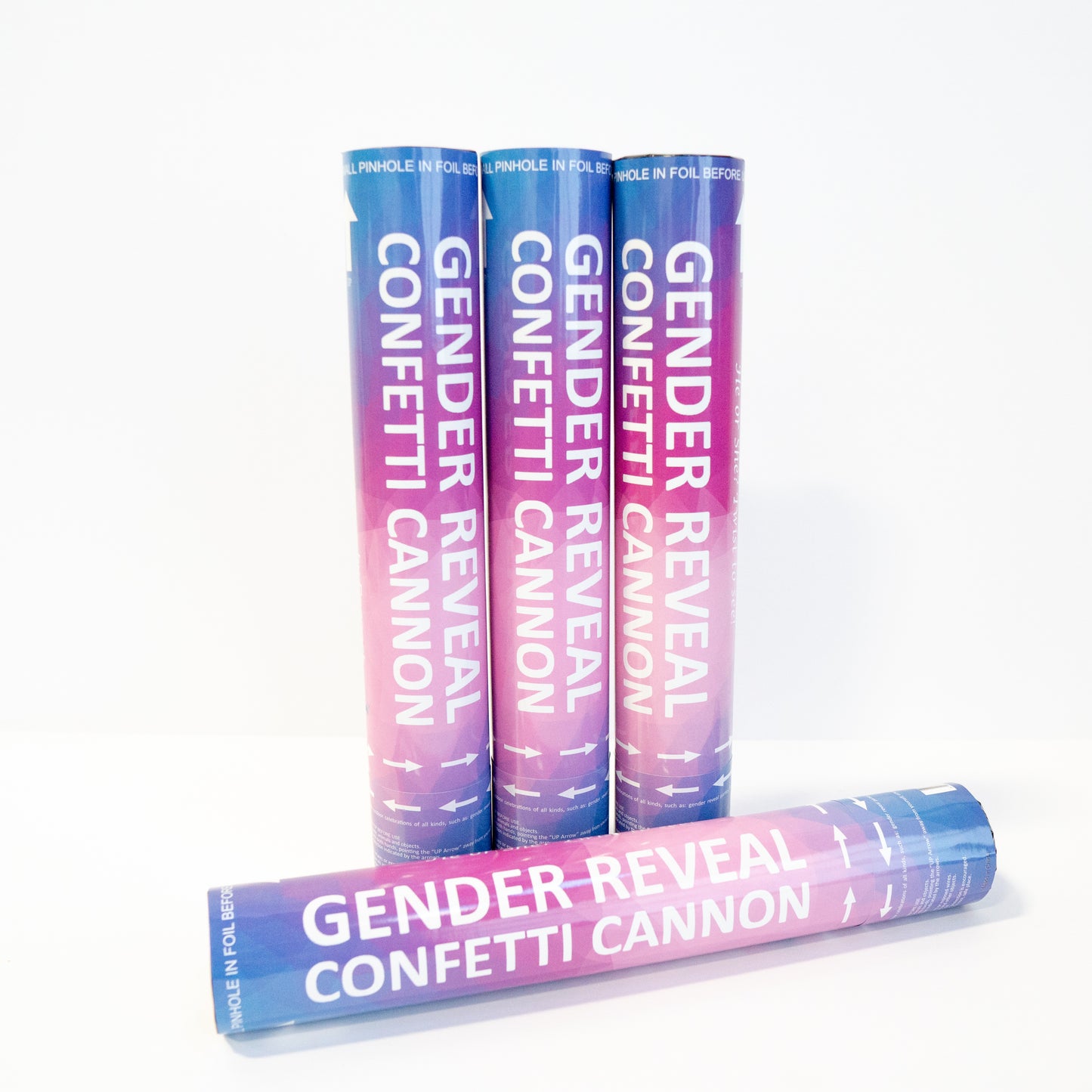 12" Gender Reveal Confetti Cannon - Biodegradable Confetti