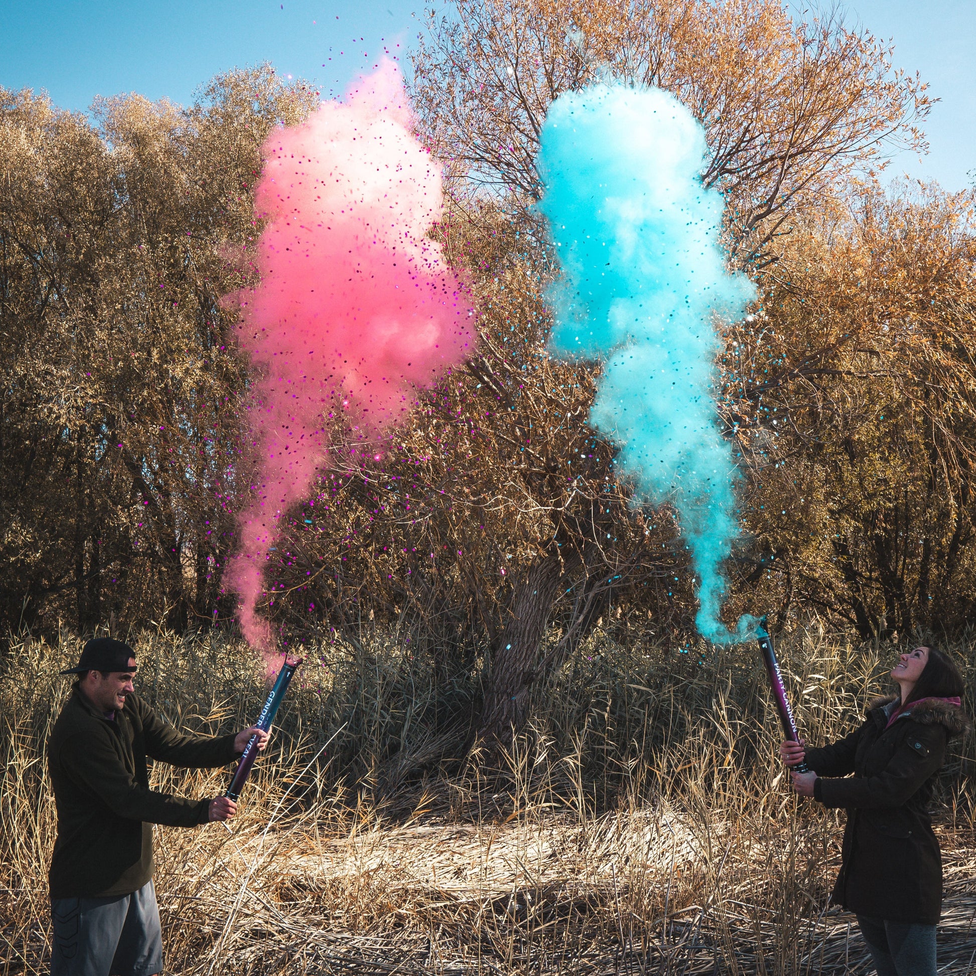 gender reveal cannon