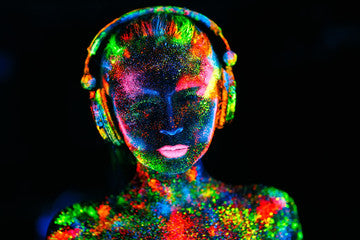 glow in the dark color powder uv light black light