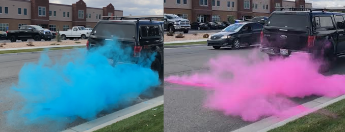 Gender Reveal Tire Burnout Bag 2lb