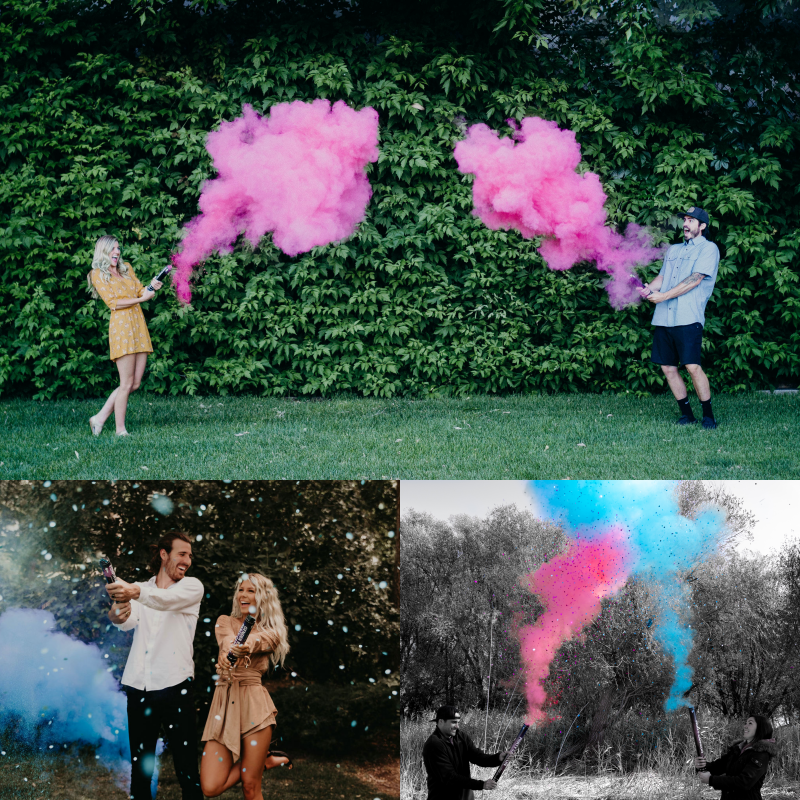 Gender Reveal Cannon - Powder, Confetti, Combo