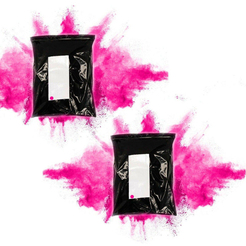 pink gender reveal burnout bags