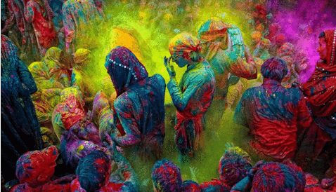 10 Colors x 100gram Each - Holi Color Powder, 10 Natural Powders for Color Wars, Fun Runs, Summer Camps, Festivals, 5K Marathons, Gender Reveals